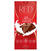 Chocolate con leche 30% menos calorías 100g PLACER ROJO